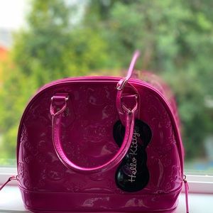 Hello Kitty Pink Patent Leather Small Satchel